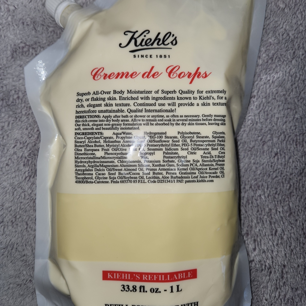 Kiehl's Creme de Corps Body Moisturizer - Cream and White